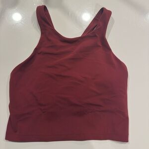 Athleta Purpose Crop Sportbra Redwood medium